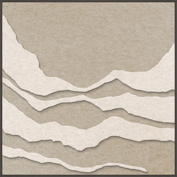 Tonefield square 1 | ACOUSTIC ART Acoustic Art ART COPENHAGEN (DA) Sort ramme // 100x100 // Off white // Sand