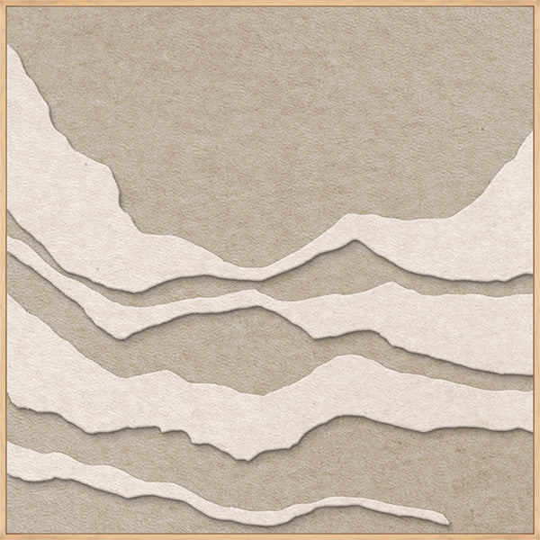 Tonefield square 1 | ACOUSTIC ART Acoustic Art ART COPENHAGEN (DA) Ege ramme // 100x100 // Off white // Sand