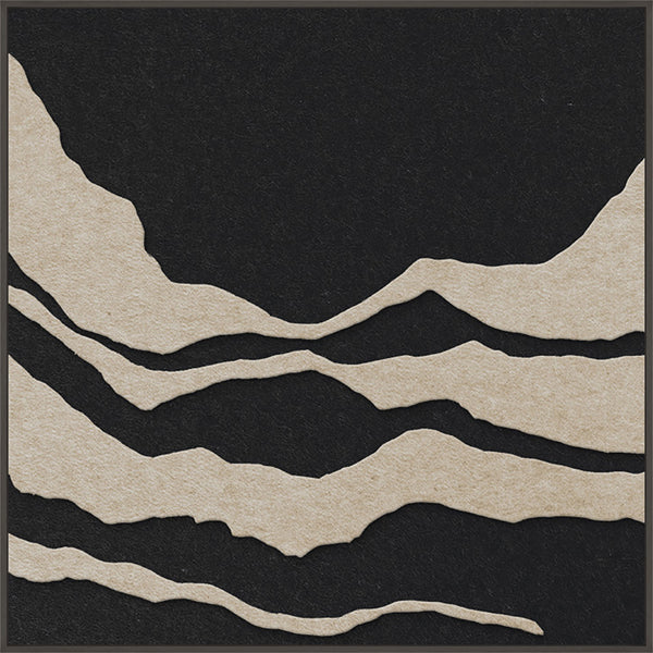 Tonefield square 1 | ACOUSTIC ART Acoustic Art ART COPENHAGEN (DA) Sort ramme // 100x100 // Sand // Sort