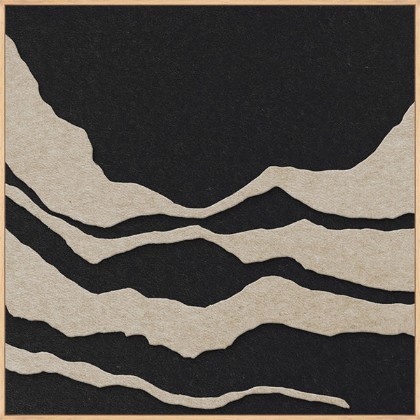 Tonefield square 1 | ACOUSTIC ART Acoustic Art ART COPENHAGEN (DA) Ege ramme // 100x100 // Sand // Sort