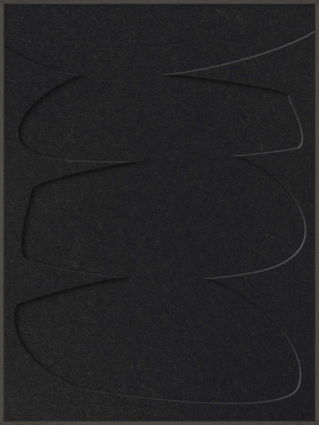Stone Balance 2 | ACOUSTIC ART Akustikbillede ART COPENHAGEN (DA) Sort ramme // 90x120 // Sort // Sort