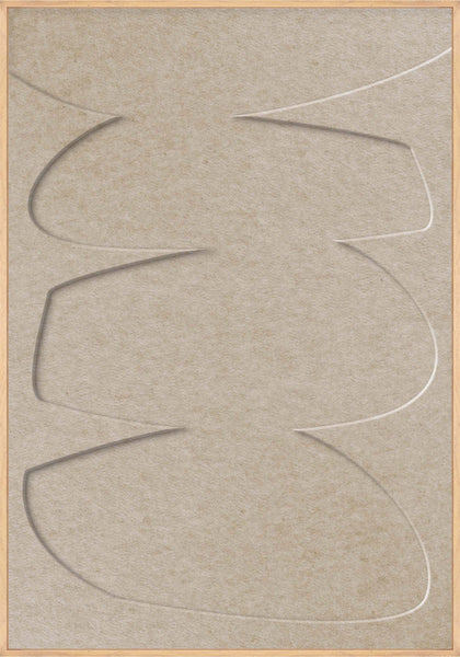 Stone Balance 2 | ACOUSTIC ART Akustikbillede ART COPENHAGEN (DA) Ege ramme // 70x100 // Sand // Sand