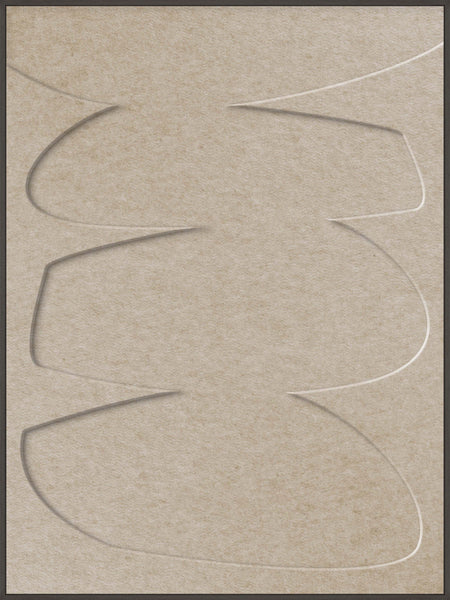 Stone Balance 2 | ACOUSTIC ART Akustikbillede ART COPENHAGEN (DA) Sort ramme // 90x120 // Sand // Sand