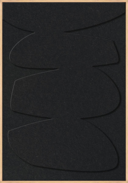 Stone Balance 1 | ACOUSTIC ART Akustikbillede ART COPENHAGEN (DA) Ege ramme // 70x100 // Sort // Sort