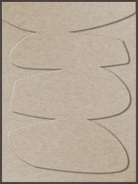 Stone Balance 1 | ACOUSTIC ART Akustikbillede ART COPENHAGEN (DA) Sort ramme // 90x120 // Sand // Sand