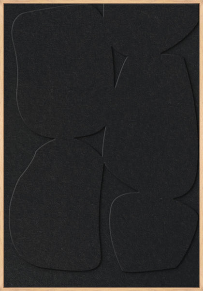 Stone Path 1 | ACOUSTIC ART Akustikbillede ART COPENHAGEN (DA) Ege ramme // 70x100 // Sort // Sort