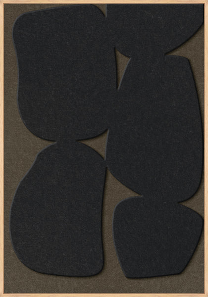 Stone Path 1 | ACOUSTIC ART Akustikbillede ART COPENHAGEN (DA) Ege ramme // 70x100 // Sort // Brun