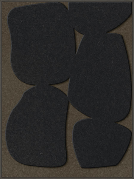 Stone Path 1 | ACOUSTIC ART Akustikbillede ART COPENHAGEN (DA) Sort ramme // 90x120 // Sort // Brun