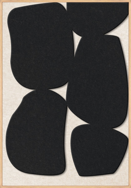 Stone Path 1 | ACOUSTIC ART Akustikbillede ART COPENHAGEN (DA) Ege ramme // 70x100 // Sort // Off white