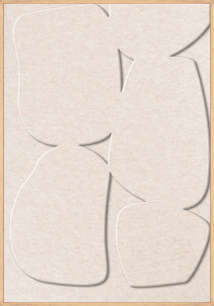Stone Path 1 | ACOUSTIC ART Akustikbillede ART COPENHAGEN (DA) Ege ramme // 70x100 // Off white // Off white
