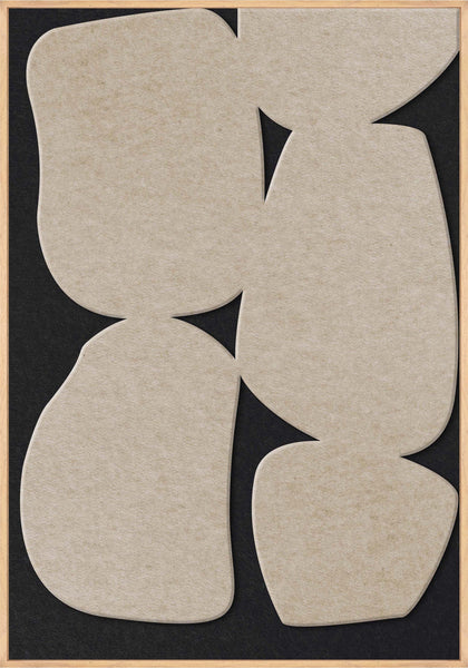 Stone Path 1 | ACOUSTIC ART Akustikbillede ART COPENHAGEN (DA) Ege ramme // 70x100 // Sand // Sort