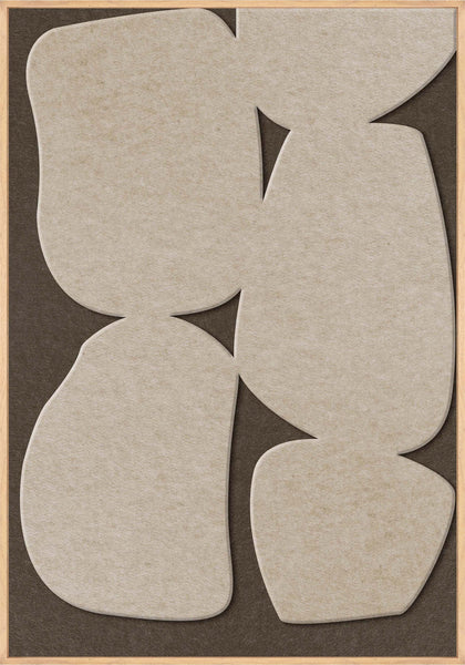Stone Path 1 | ACOUSTIC ART Akustikbillede ART COPENHAGEN (DA) Ege ramme // 70x100 // Sand // Brun