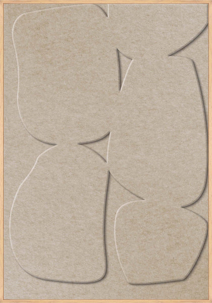 Stone Path 1 | ACOUSTIC ART Akustikbillede ART COPENHAGEN (DA) Ege ramme // 70x100 // Sand // Sand