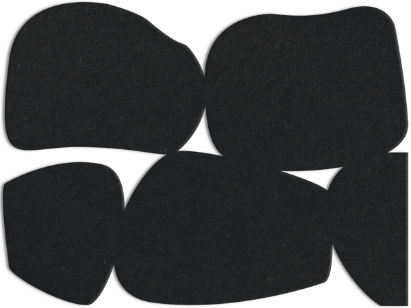 Stone Path | ACOUSTIC SCULPTURE Acoustic Sculpture ART COPENHAGEN (DA) 120x90 Sort