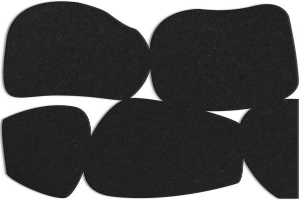 Stone Path | ACOUSTIC SCULPTURE Acoustic Sculpture ART COPENHAGEN (DA) 150x100 Sort