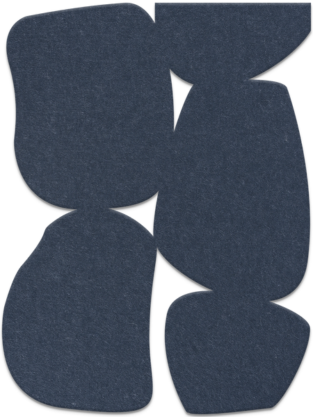 Stone Path | ACOUSTIC SCULPTURE Acoustic Sculpture ART COPENHAGEN (DA) 90x120 Mørkeblå