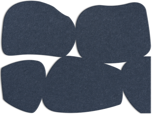 Stone Path | ACOUSTIC SCULPTURE Acoustic Sculpture ART COPENHAGEN (DA) 120x90 Mørkeblå