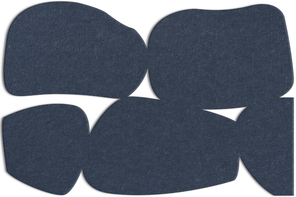 Stone Path | ACOUSTIC SCULPTURE Acoustic Sculpture ART COPENHAGEN (DA) 150x100 Mørkeblå