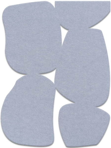 Stone Path | ACOUSTIC SCULPTURE Acoustic Sculpture ART COPENHAGEN (DA) 90x120 Lyseblå