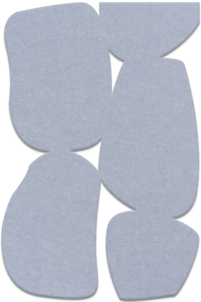 Stone Path | ACOUSTIC SCULPTURE Acoustic Sculpture ART COPENHAGEN (DA) 100x150 Lyseblå