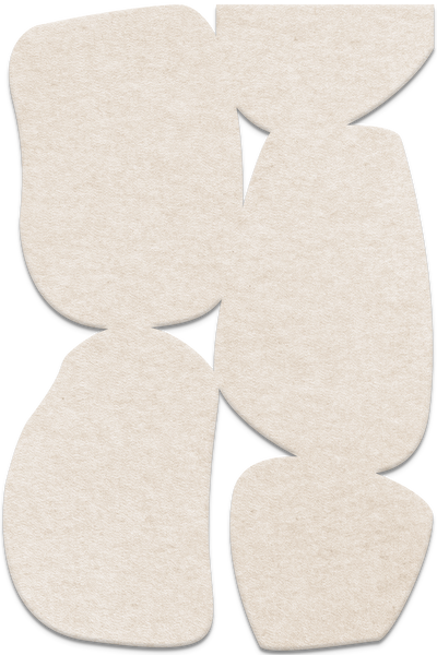 Stone Path | ACOUSTIC SCULPTURE Acoustic Sculpture ART COPENHAGEN (DA) 100x150 Off white