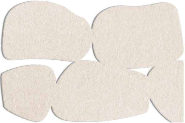 Stone Path | ACOUSTIC SCULPTURE Acoustic Sculpture ART COPENHAGEN (DA) 150x100 Off white