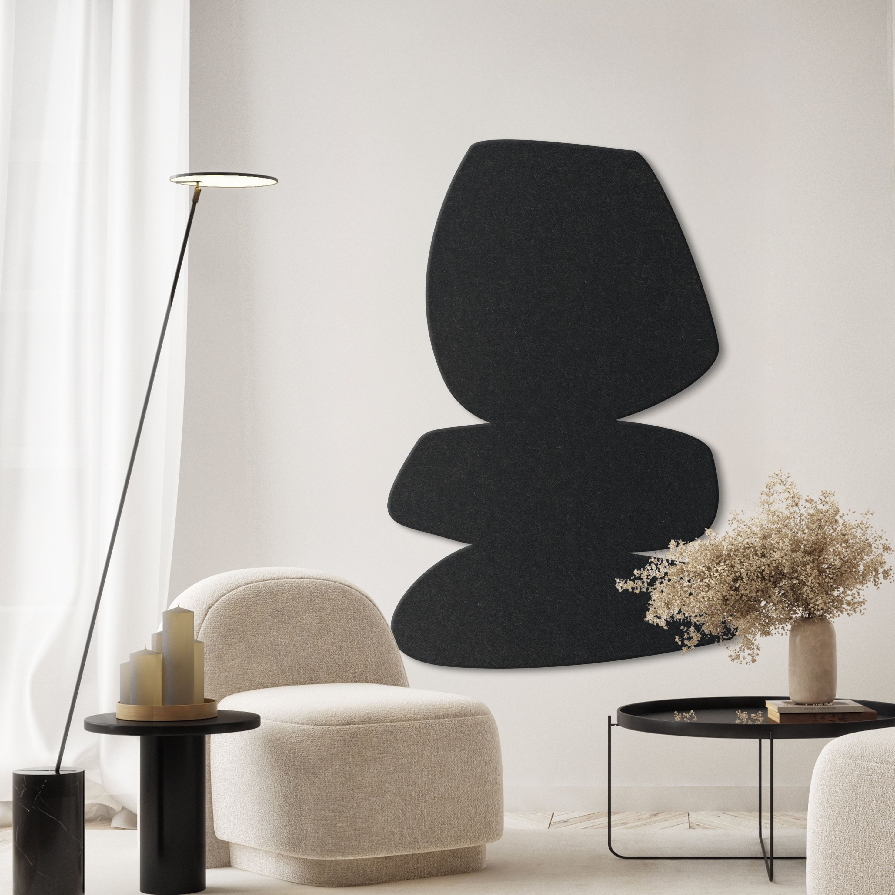 Stone | ACOUSTIC SCULPTURE Acoustic Sculpture ART COPENHAGEN (DA) 100x150 Sort