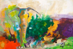 Elephant dreams | PREMIUM MALERI Premium Maleri ART COPENHAGEN 120x90  