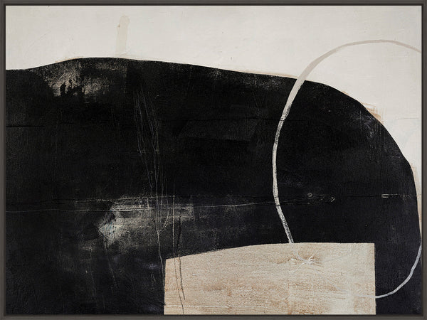 Sort Of Stone | DESIGN MALERI Design maleri ART COPENHAGEN 120x90 Sort svæveramme