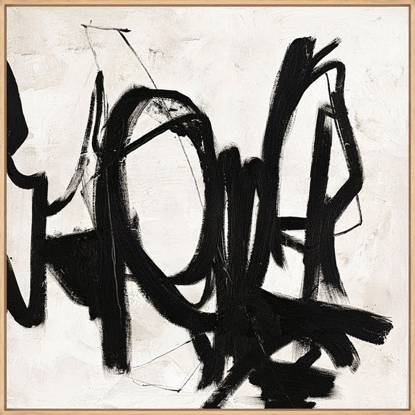 Playblack 2 | DESIGN PAINTING Design maleri ART COPENHAGEN 100x100 Ege svæveramme