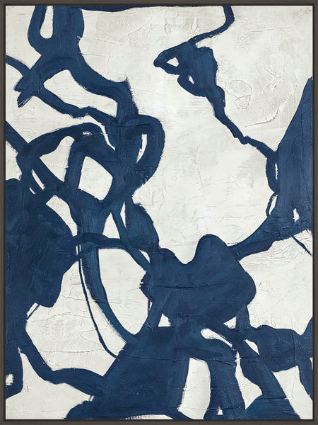 Blueplay | DESIGN PAINTING Design maleri ART COPENHAGEN 90x120 Sort svæveramme