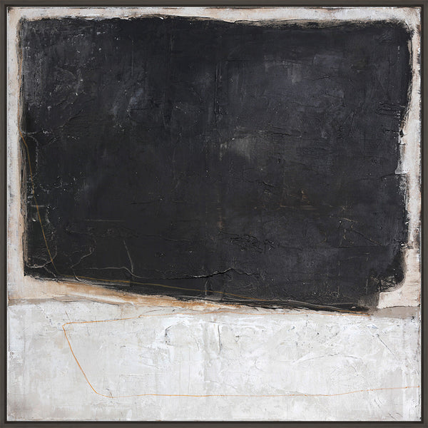 Blackout | DESIGN MALERI Design maleri ART COPENHAGEN 100x100 Sort svæveramme