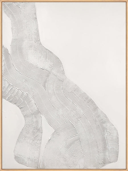 White Sculpture 1 | DESIGN MALERI Design maleri ART COPENHAGEN 90x120 Ege svæveramme