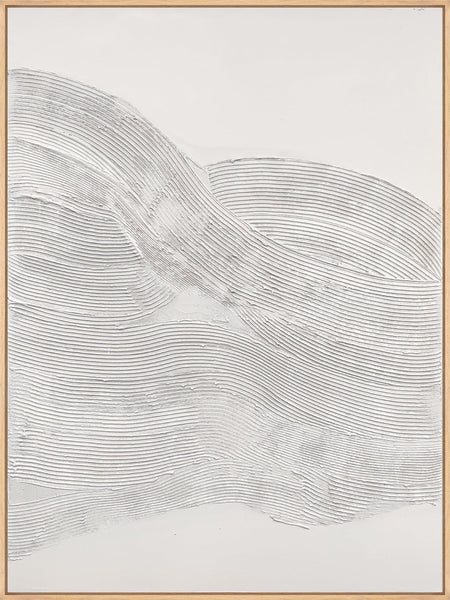 White Sculpture 2 | DESIGN MALERI Design maleri ART COPENHAGEN 90x120 Ege svæveramme