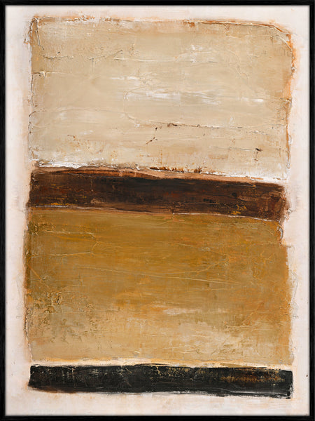 Ochre Square | DESIGN MALERI Design maleri ART COPENHAGEN 90x120 Sort ramme 