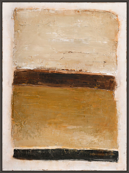 Ochre Square | DESIGN MALERI Design maleri ART COPENHAGEN 90x120 Sort svæveramme