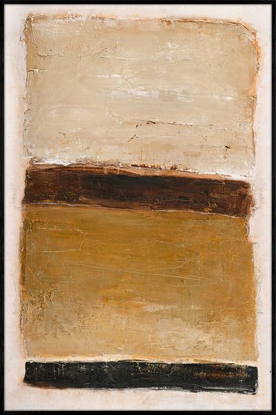 Ochre Square | DESIGN MALERI Design maleri ART COPENHAGEN 100x150 Sort ramme 