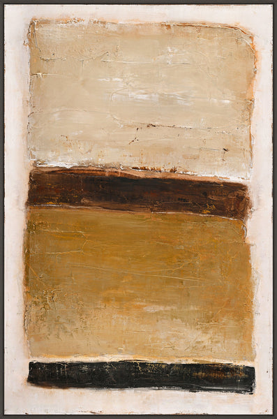 Ochre Square | DESIGN MALERI Design maleri ART COPENHAGEN 100x150 Sort svæveramme