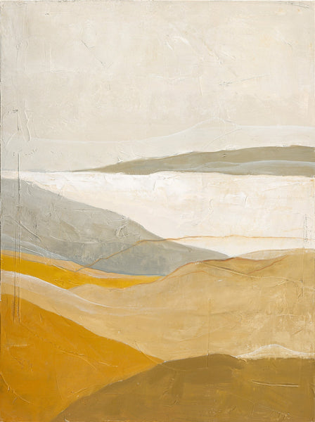 Yellow field | DESIGN MALERI Design maleri ART COPENHAGEN 90x120 Uden ramme 