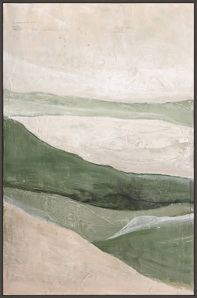 Green field | DESIGN MALERI Design maleri ART COPENHAGEN 100x150 Sort svæveramme