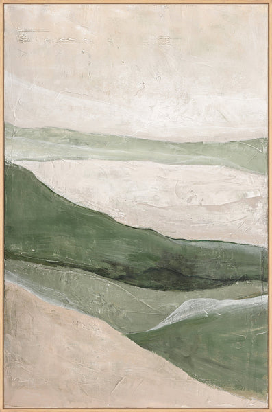 Green field | DESIGN MALERI Design maleri ART COPENHAGEN 100x150 Ege svæveramme