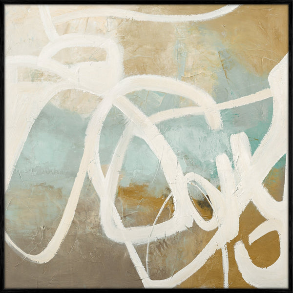 Notify | DESIGN MALERI Design maleri ART COPENHAGEN 100x100 Sort ramme 
