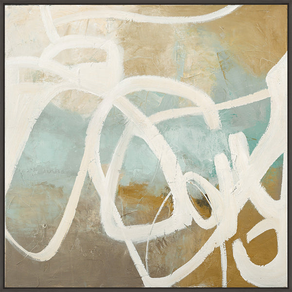 Notify | DESIGN MALERI Design maleri ART COPENHAGEN 100x100 Sort svæveramme