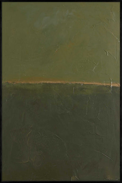 Edge Green | DESIGN MALERI Design maleri ART COPENHAGEN 100x150 Sort ramme 