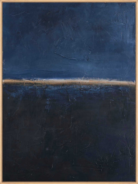 Edge Blue | DESIGN MALERI Design maleri ART COPENHAGEN 90x120 Ege svæveramme