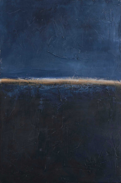 Edge Blue | DESIGN MALERI Design maleri ART COPENHAGEN 100x150 Uden ramme 