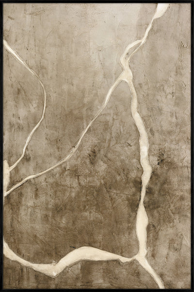 Vibranium | DESIGN PAINTING Design maleri ART COPENHAGEN 100x150 Sort ramme