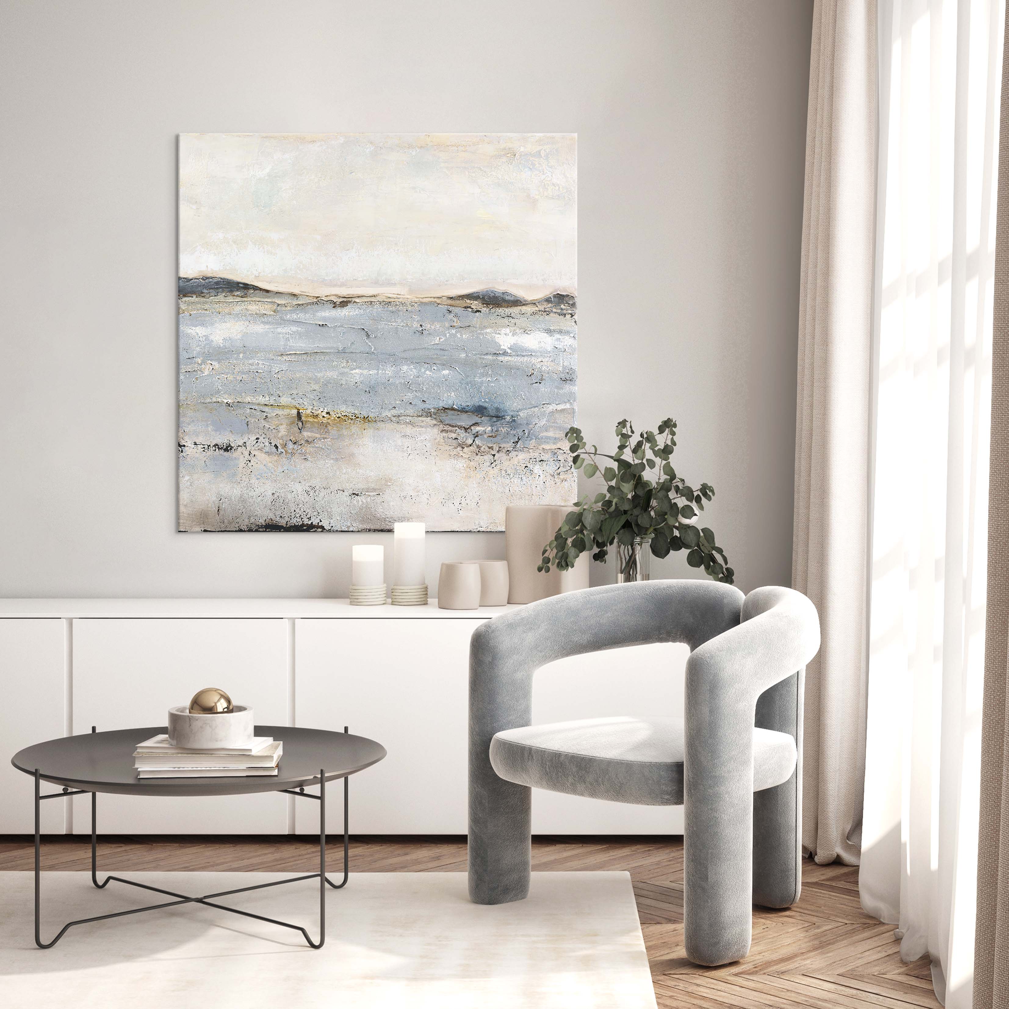 Trace Of Nature | DESIGN MALERI Design maleri ART COPENHAGEN 100x100 Uden ramme
