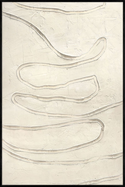 Track The Line | DESIGN PAINTING Design maleri ART COPENHAGEN 100x150 Sort ramme