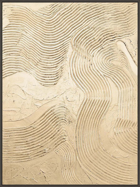 Metallic Champagne | DESIGN PAINTING Design maleri ART COPENHAGEN 90x120 Sort svæveramme